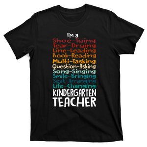 Im A Shoe Tying Tear Drying Line Leading Book Reading Kindergarten Teacher T-Shirt