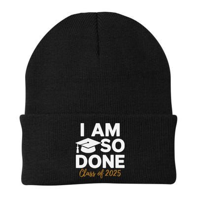 I Am So Done Class Of 2025 Funny Graduation Teacher Student Beanie