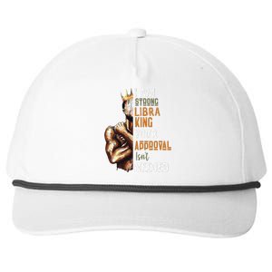 I Am Strong Libra King in Crown Zodiac Horoscope Gift  Snapback Five-Panel Rope Hat