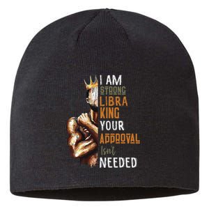 I Am Strong Libra King in Crown Zodiac Horoscope Gift  Sustainable Beanie