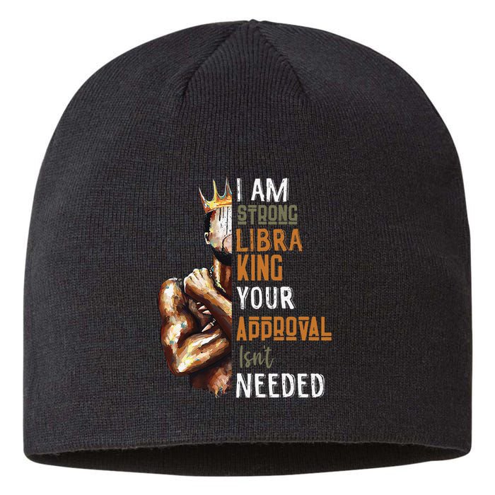 I Am Strong Libra King in Crown Zodiac Horoscope Gift  Sustainable Beanie