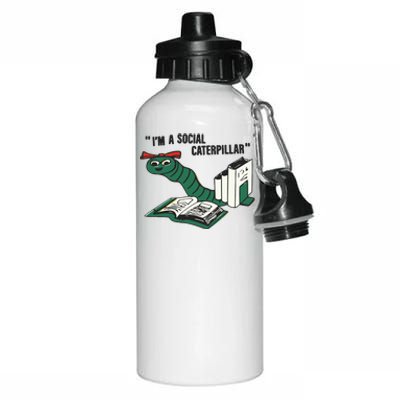 I’M A Social Caterpillar Aluminum Water Bottle