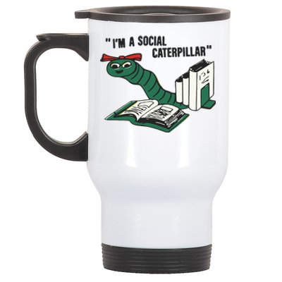 I’M A Social Caterpillar Stainless Steel Travel Mug