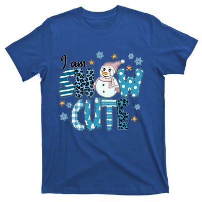 I Am Snow Cute Leopard Blue Winter Christmas Great Gift T-Shirt