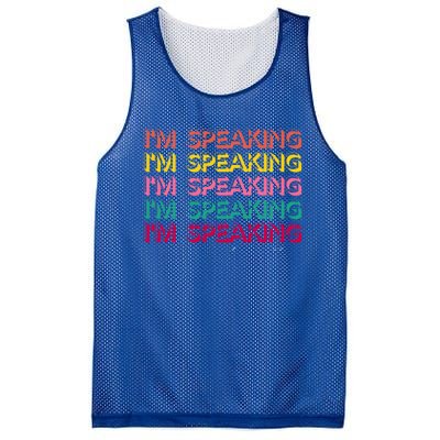 I Am Speaking Kamala Harris Feminist Crewneck Feminist Gift Mesh Reversible Basketball Jersey Tank