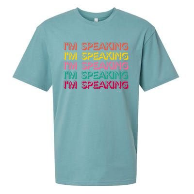 I Am Speaking Kamala Harris Feminist Crewneck Feminist Gift Sueded Cloud Jersey T-Shirt