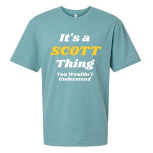 Its A Scott Thing You Wouldnt Understand Family Name Cute Gift Sueded Cloud Jersey T-Shirt