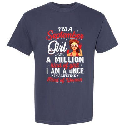 Im A September Girl Birthday Gifts Garment-Dyed Heavyweight T-Shirt