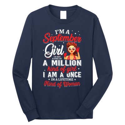 Im A September Girl Birthday Gifts Long Sleeve Shirt