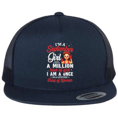 Im A September Girl Birthday Gifts Flatbill Hat