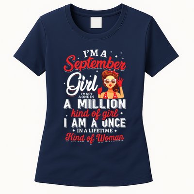Im A September Girl Birthday Gifts Womens T-Shirt