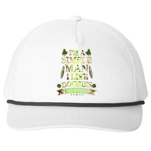 Im A Simple I Like Doobies And Boobies Weed 420 Gift Snapback Five-Panel Rope Hat