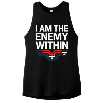 I Am The Enemy Within Ladies PosiCharge Tri-Blend Wicking Tank