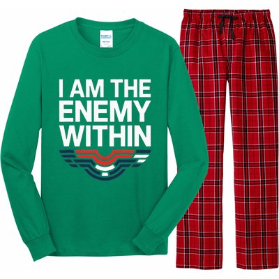 I Am The Enemy Within Long Sleeve Pajama Set