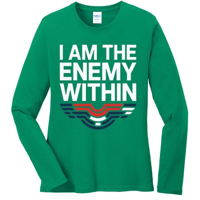 I Am The Enemy Within Ladies Long Sleeve Shirt