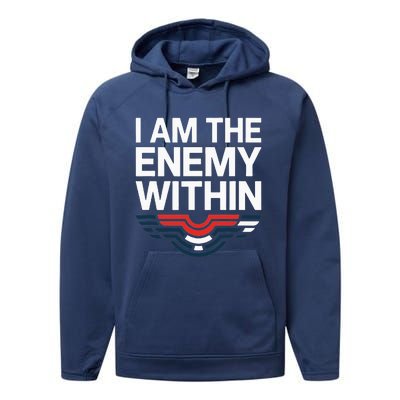 I Am The Enemy Within Performance Fleece Hoodie