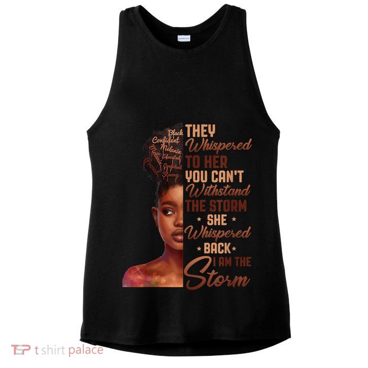 I Am The Storm Black History Month African Ladies PosiCharge Tri-Blend Wicking Tank
