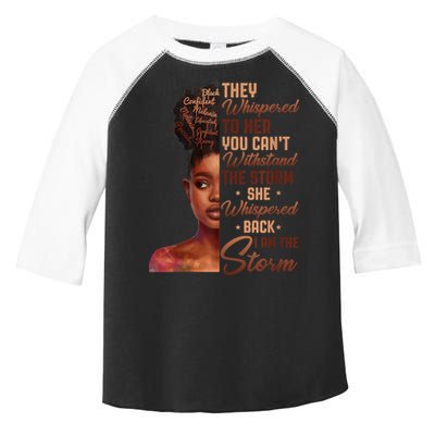 I Am The Storm Black History Month African Toddler Fine Jersey T-Shirt