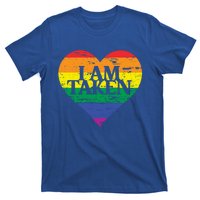 I Am Taken Lgbtq+ Flag Valentine´s Day Cute Lesbian Gift T-Shirt