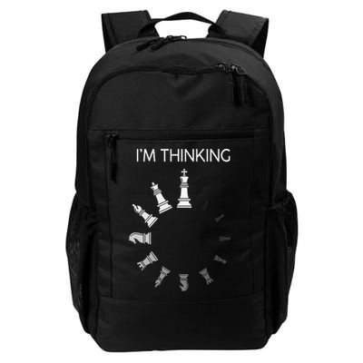 I Am Thinking Chess Pieces Im Thinking Chess Player Lover Daily Commute Backpack