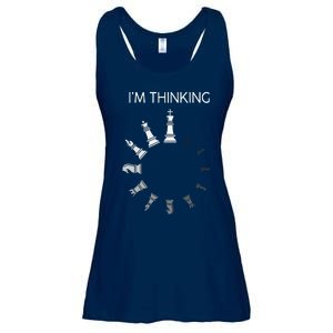 I Am Thinking Chess Pieces Im Thinking Chess Player Lover Ladies Essential Flowy Tank