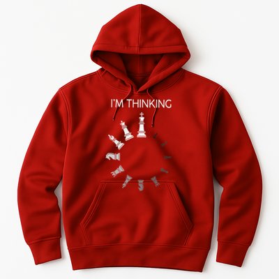 I Am Thinking Chess Pieces Im Thinking Chess Player Lover Hoodie