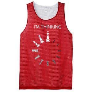 I Am Thinking Chess Pieces Im Thinking Chess Player Lover Mesh Reversible Basketball Jersey Tank