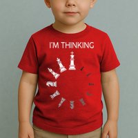 I Am Thinking Chess Pieces Im Thinking Chess Player Lover Toddler T-Shirt
