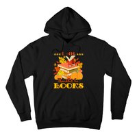 I Am Thankful For Books Fall Librarian Funny Thanksgiving Hoodie