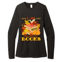 I Am Thankful For Books Fall Librarian Funny Thanksgiving Womens CVC Long Sleeve Shirt