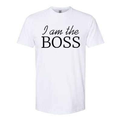 I Am The Boss Gift Best Ager Design Gift Softstyle CVC T-Shirt