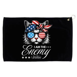 I Am The Enemy Within Cat Ladies Kamala Harris 2024 Merch (3) Grommeted Golf Towel