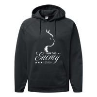 I Am The Enemy Within Cat Ladies Kamala Harris 2024 Performance Fleece Hoodie