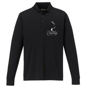 I Am The Enemy Within Cat Ladies Kamala Harris 2024 Performance Long Sleeve Polo