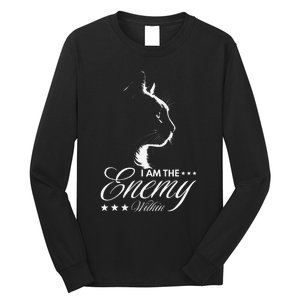 I Am The Enemy Within Cat Ladies Kamala Harris 2024 Long Sleeve Shirt