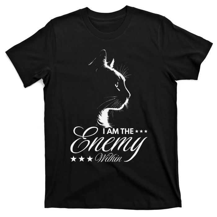 I Am The Enemy Within Cat Ladies Kamala Harris 2024 T-Shirt