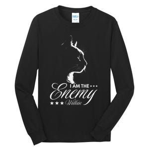 I Am The Enemy Within Cat Ladies Kamala Harris 2024 Tall Long Sleeve T-Shirt