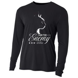 I Am The Enemy Within Cat Ladies Kamala Harris 2024 Cooling Performance Long Sleeve Crew