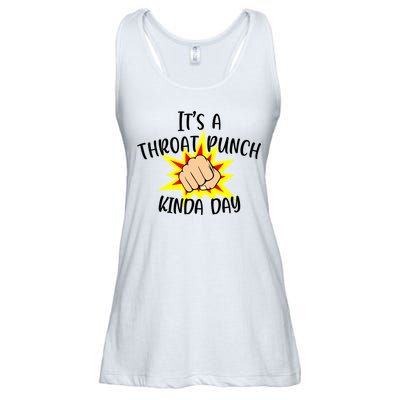 It's A Throat Punch Kinda Day Funny Punch Meme Gift Ladies Essential Flowy Tank