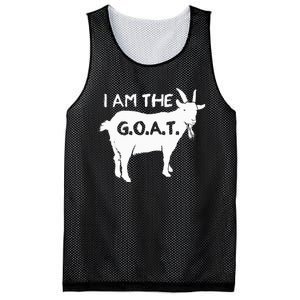 I Am The G.O.A.T. Greatest Of All Time Athletics Champion Mesh Reversible Basketball Jersey Tank