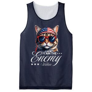 I Am The Enemy Within Cat Ladies Kamala Harris 2024 Merch Mesh Reversible Basketball Jersey Tank