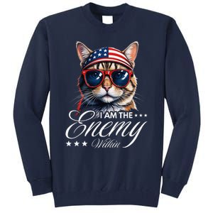 I Am The Enemy Within Cat Ladies Kamala Harris 2024 Merch Tall Sweatshirt