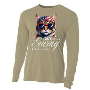 I Am The Enemy Within Cat Ladies Kamala Harris 2024 Merch Cooling Performance Long Sleeve Crew