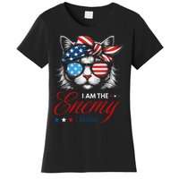 I Am The Enemy Within Cat Ladies Kamala Harris 2024 Merch Women's T-Shirt