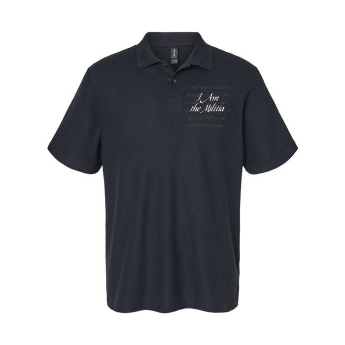 I Am The Militia Softstyle Adult Sport Polo