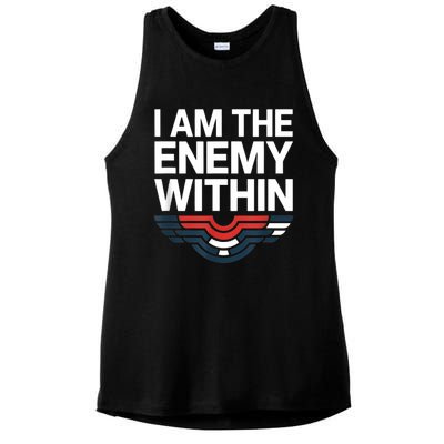 I Am The Enemy Within Ladies PosiCharge Tri-Blend Wicking Tank