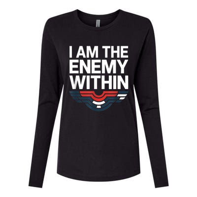 I Am The Enemy Within Womens Cotton Relaxed Long Sleeve T-Shirt