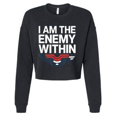 I Am The Enemy Within Cropped Pullover Crew