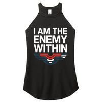 I Am The Enemy Within Women's Perfect Tri Rocker Tank