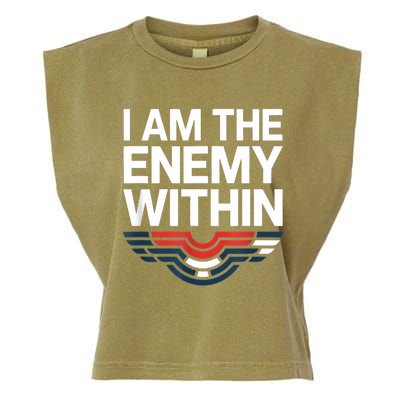 I Am The Enemy Within Garment-Dyed Women's Muscle Tee